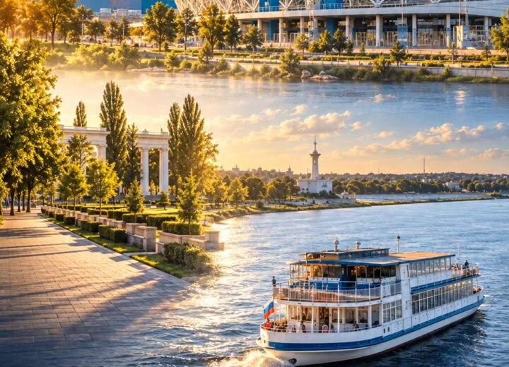 Волгоград Арена + теплоход